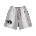 “Roll The Dice” Sun Fade Distressed Shorts